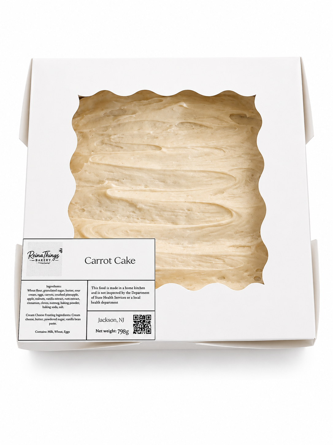 Carrot Cake (NO NUTS)
